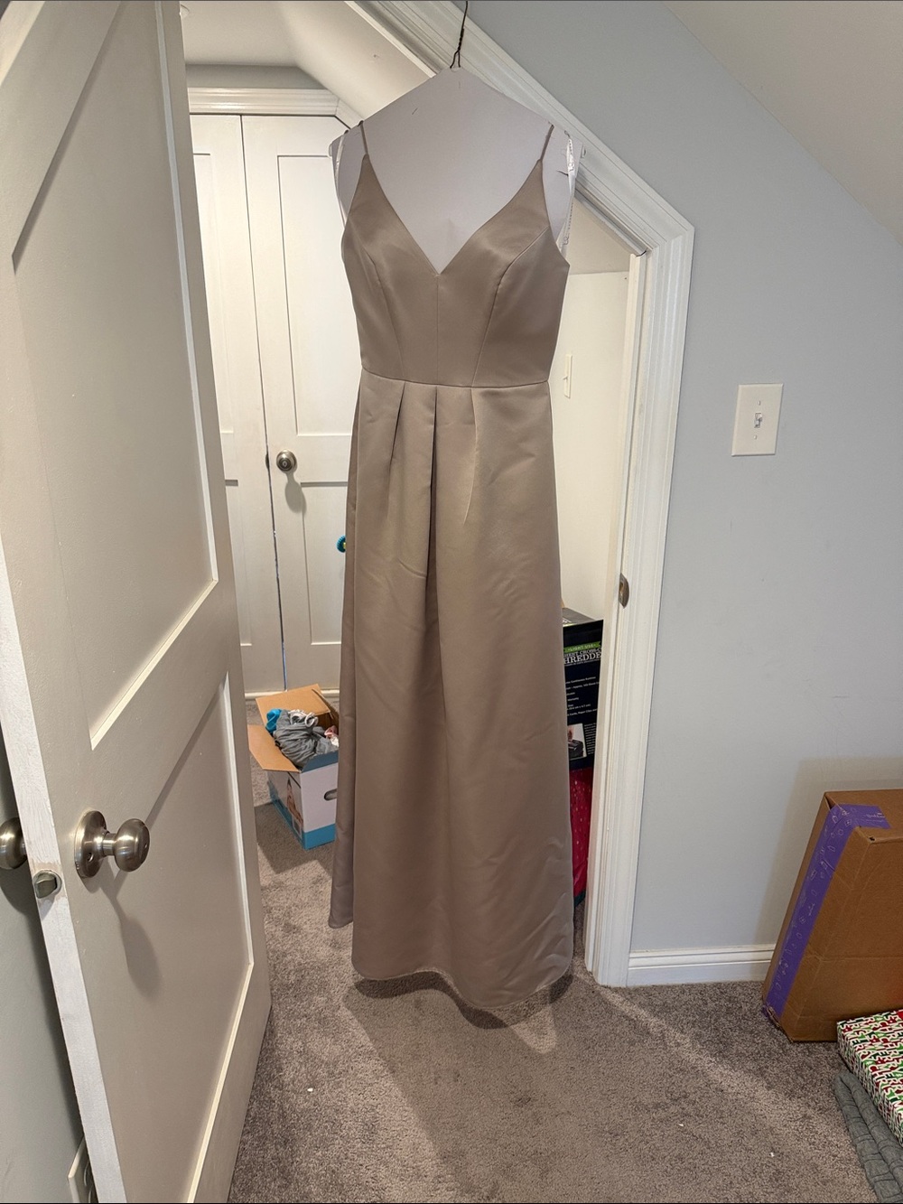 Hailey Paige Occasions satin gown